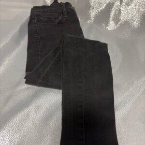LEVI STRAUSS 710 SUPER SKINNY BLACK JEANS SIZE 24